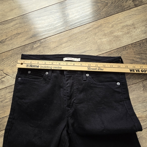 LEVI'S 711 skinny size 27 , length 30 Women's Black Jeans - Picture 3 of 11